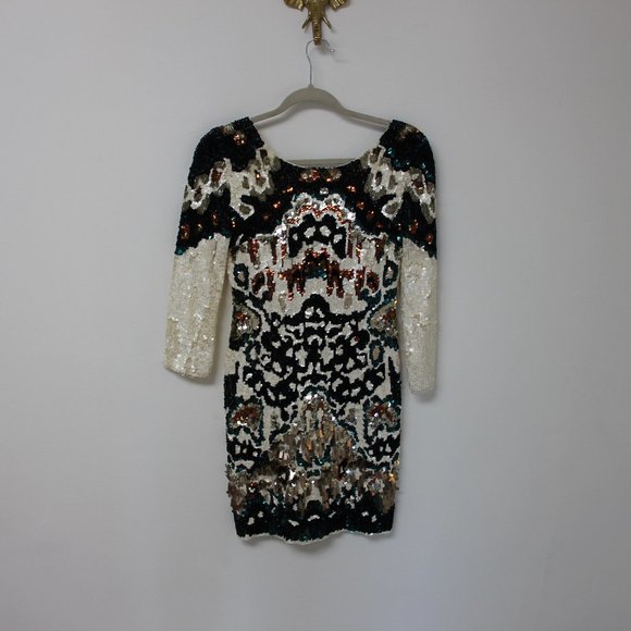 French Connection Sequinned Cocktail Dress - Picture 1 of 2